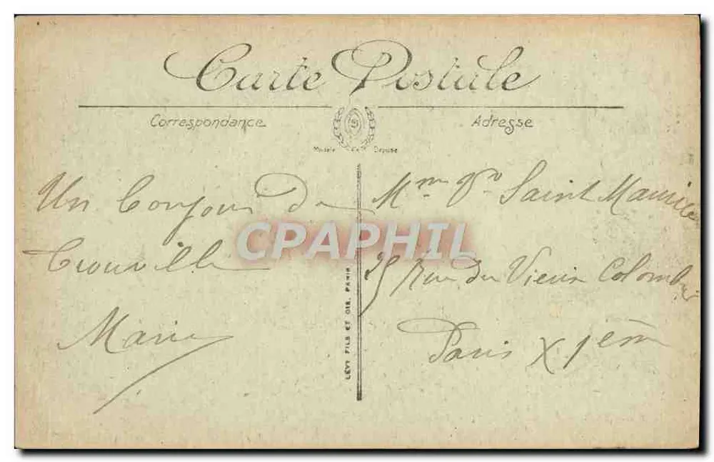 Trouville — Die Piers zur Gezeitenzeit — L.L. - Rückseite