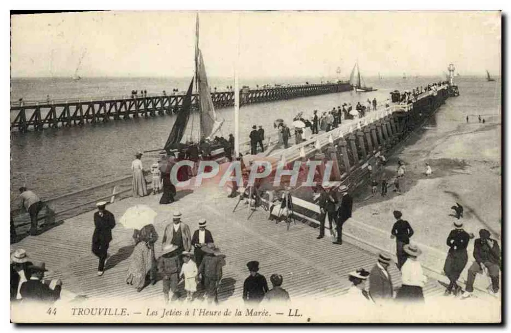 Trouville — Die Piers zur Gezeitenzeit — LL. - Vorderseite