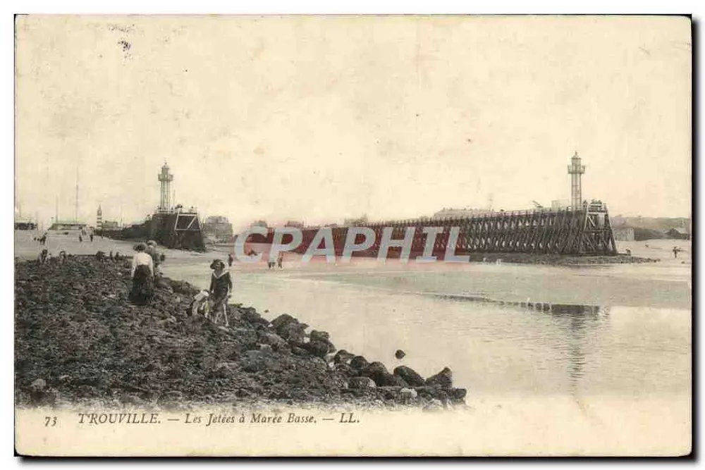 Trouville — As Pontes com Maré Baixa — LL. n°73 - Frente