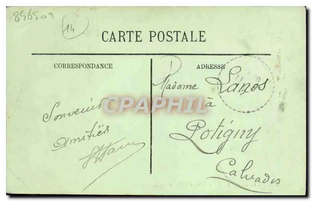 Trouville — A Dique e a Praia — LL, n°118 - Verso