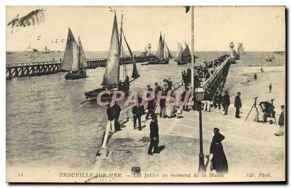 Trouville-sur-Mer — Die Piers zur Gezeitenzeit — ND. Phot. - Vorderseite