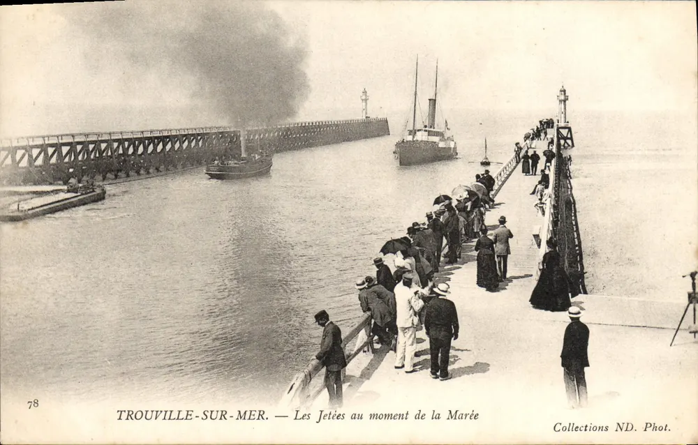 Trouville-sur-Mer — Die Piers zur Zeit der Flut — Collections ND. Phot. n°78 - Vorderseite