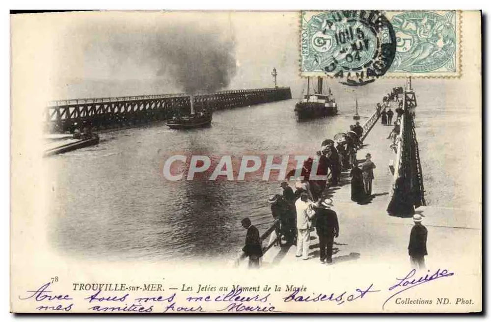 TROUVILLE-sur-MER — Die Molen zum Zeitpunkt der Flut — Collections ND. Phot. - Vorderseite