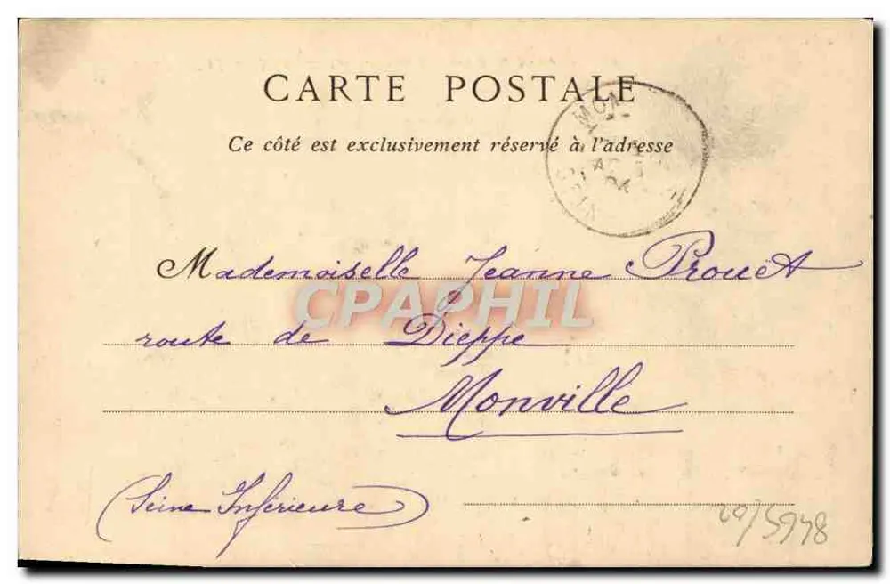 TROUVILLE-sur-MER — Die Molen zum Zeitpunkt der Flut — Collections ND. Phot. - Rückseite