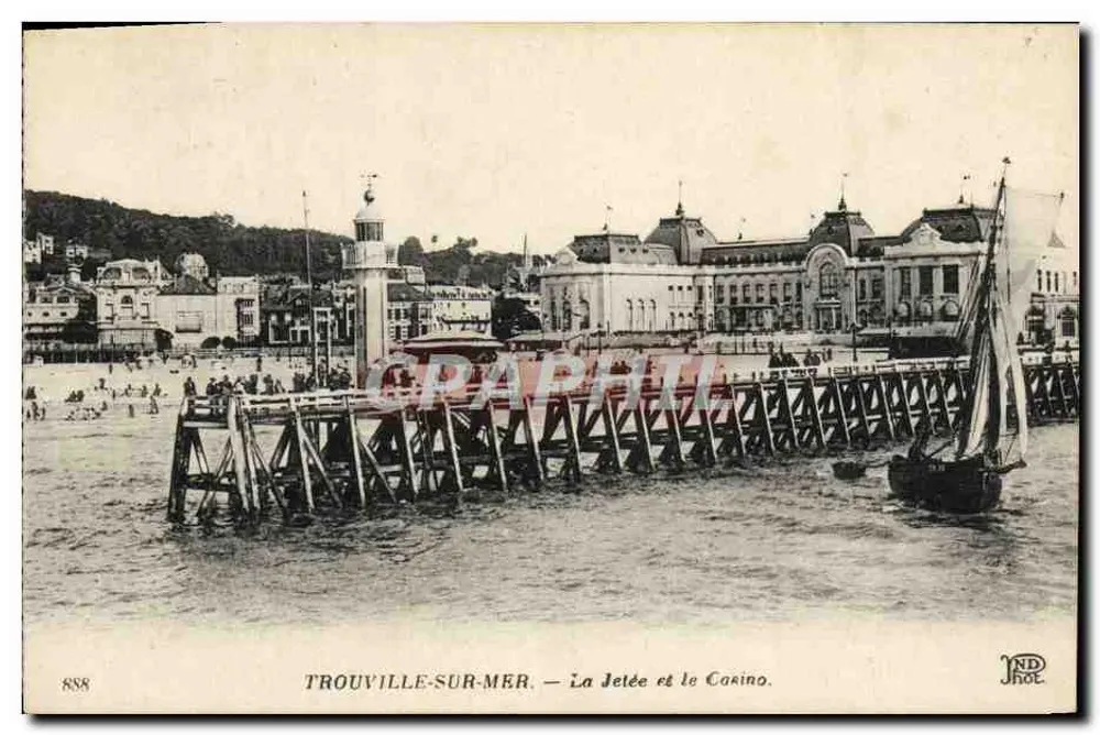 Trouville-sur-Mer — Die Mole und das Casino. — NDHOL, Nr. 888 - Vorderseite