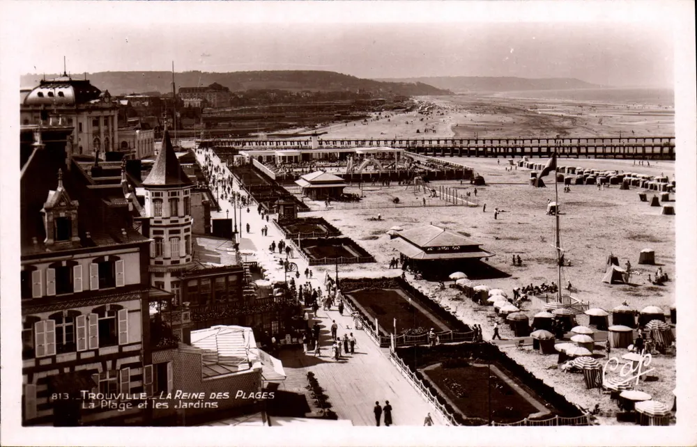 Trouville — Die Königin der Strände — Der Strand und die Gärten - Vorderseite
