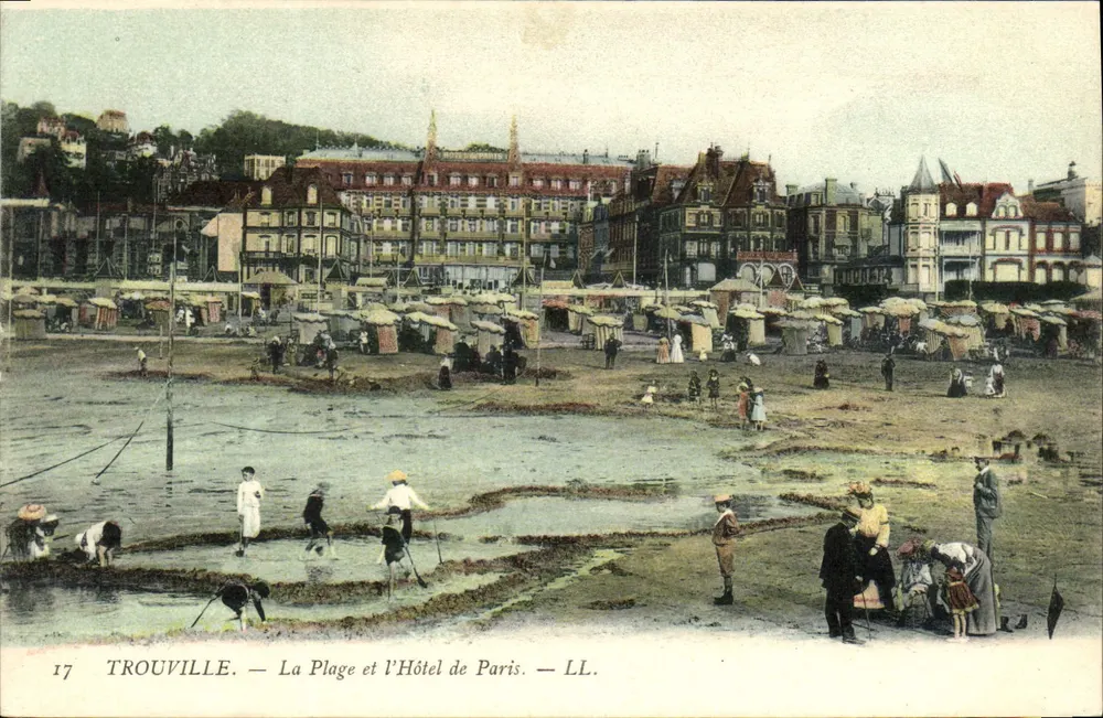 Trouville — Die Strände und das Hôtel de Paris — LL. — Nr. 17 - Vorderseite