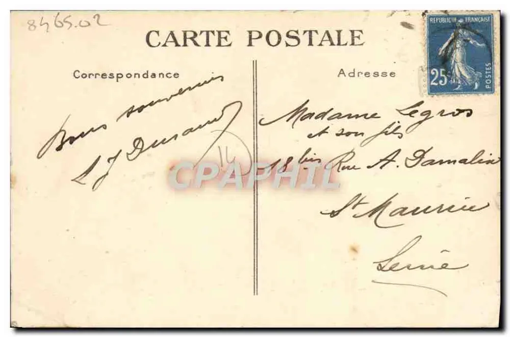 Trouville — Vista da Praia — G. F. Le Havre, n° 228 - Verso