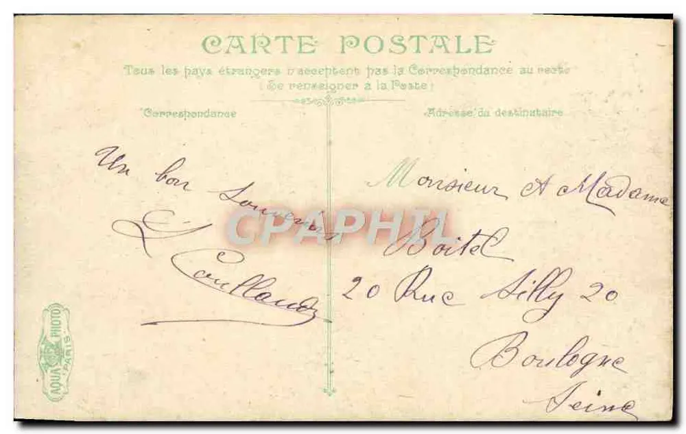 Trouville - Die Strandpromenade & das Casino — Verlag L.V.S.C. Nr. 4500 - Rückseite
