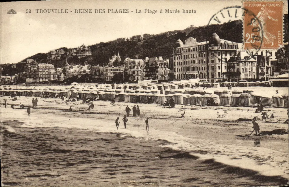 Trouville - Königin der Strände - Die Strände bei Ebbe — Verlag unbekannt, Seriennummer 52 - Vorderseite