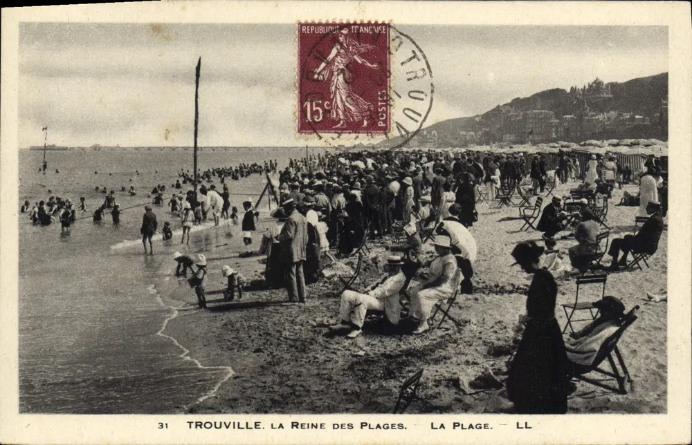 Trouville. La Reine des Plages. Die Strand — LL, Nr. 31 - Vorderseite