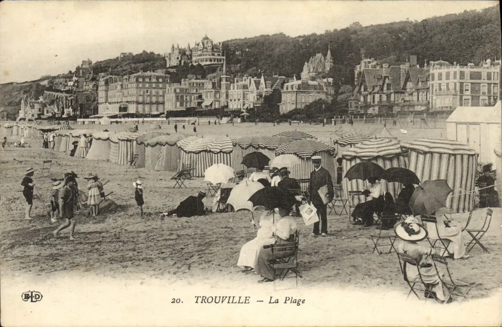 Trouville — Plaża — CPAPHIL, nr 20 - Awers