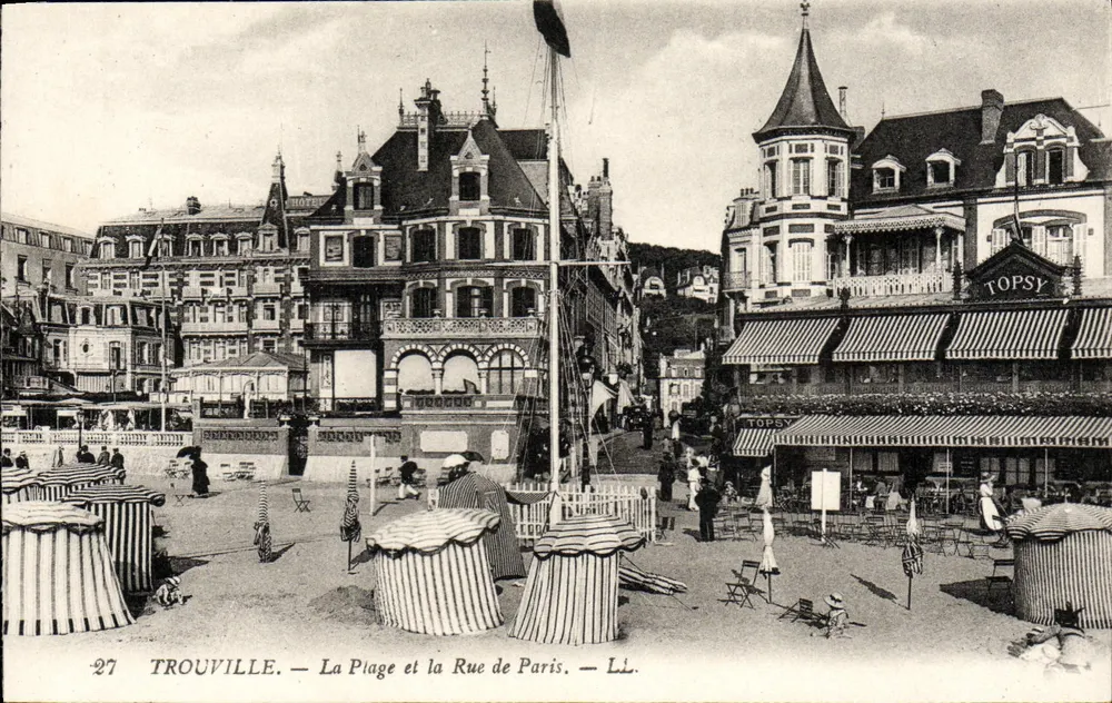 Trouville — Die Strände und die Rue de Paris — LL. n°27 - Vorderseite