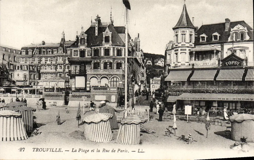 Trouville — Die Strände und die Straße von Paris — L.L. - Vorderseite