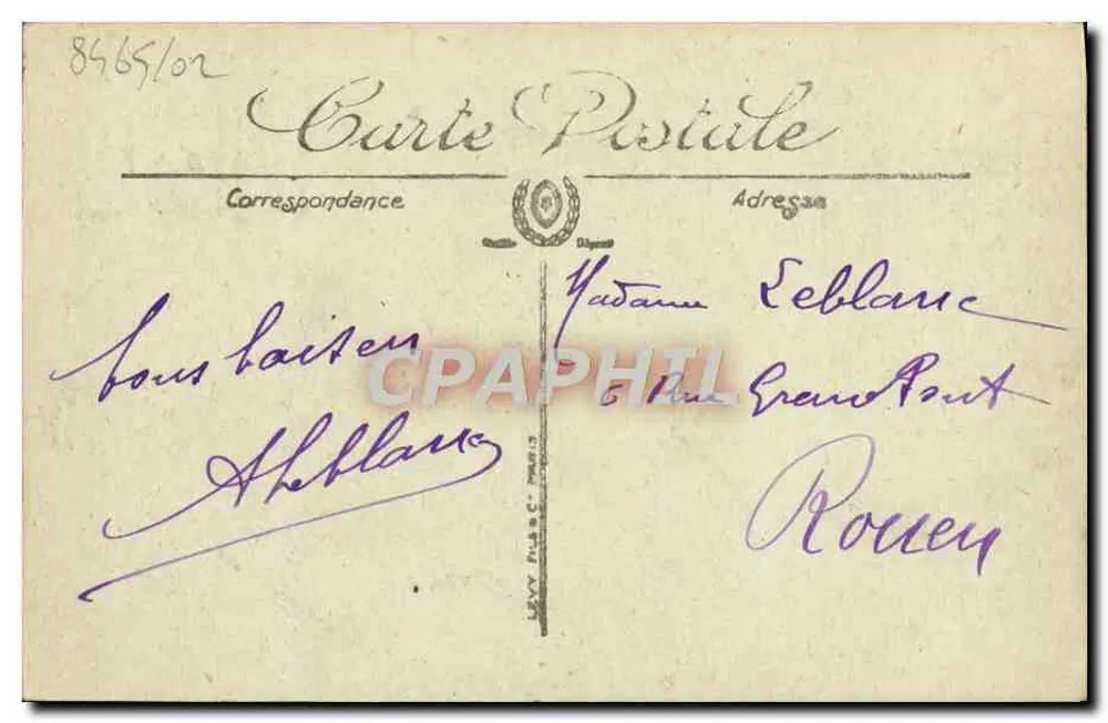 Trouville — A Praia — L.L. - Verso