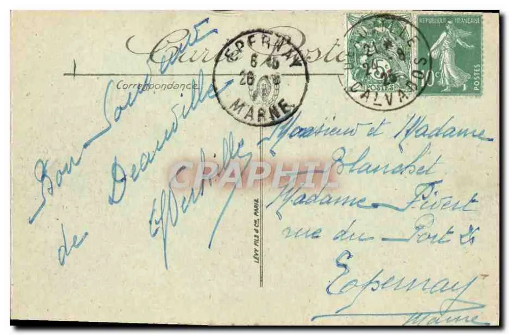 TROUVILLE — La Plage — LL. — n°42 - Verso