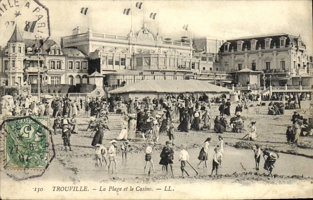 Trouville — Strand und Casino — LL. — Nr. 130 - Vorderseite
