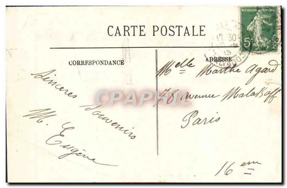 TROUVILLE — Die Strände — Aufnahme vom Hotel de Paris — LL. — n° 133 - Rückseite
