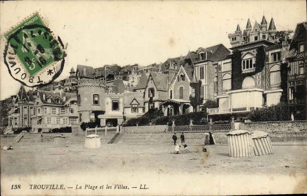 Trouville — La Plage et les Villas — LL. n°138 - Vorderseite