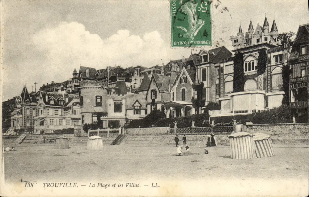 Trouville — La Plage et les Villas — LL. n° 138 - Vorderseite