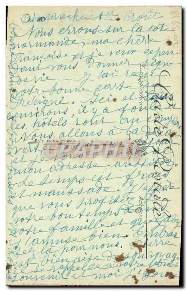 Trouville — A Praia — LL. — n° 205 - Verso