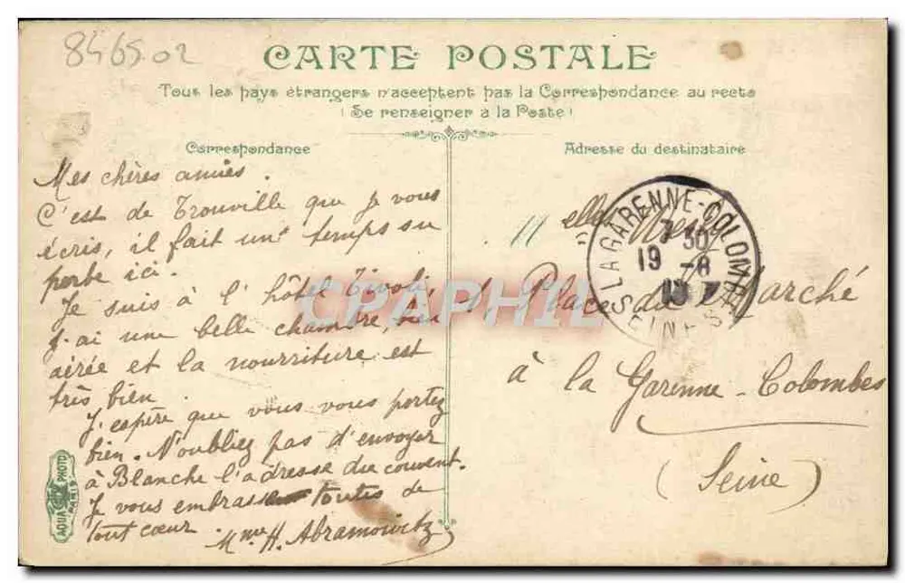 Trouville — Die Piers und das Casino — Verlag: 5 - Rückseite