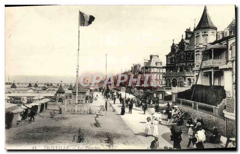 Trouville — Les Planches — Editor G. Delaunay, n°18 - Frente