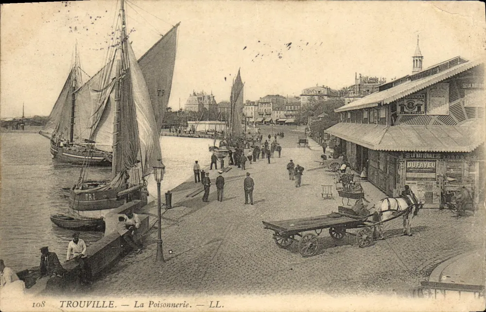 TROUVILLE — La Poissonnerie — LL. — n° 108 - Recto