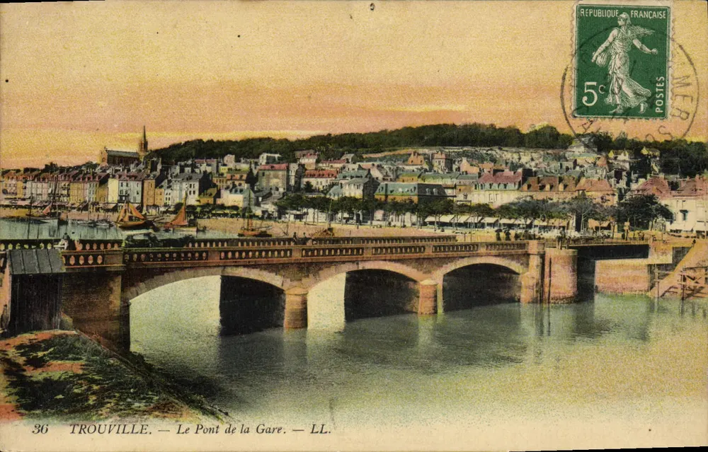 Trouville — Die Bahnbrücke — LL. — n°36 - Vorderseite