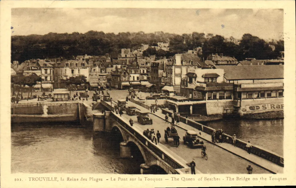 TROUVILLE, die Königin der Strände — Die Brücke über die Touques — Die Königin der Strände — Die Brücke über die Touques - Vorderseite