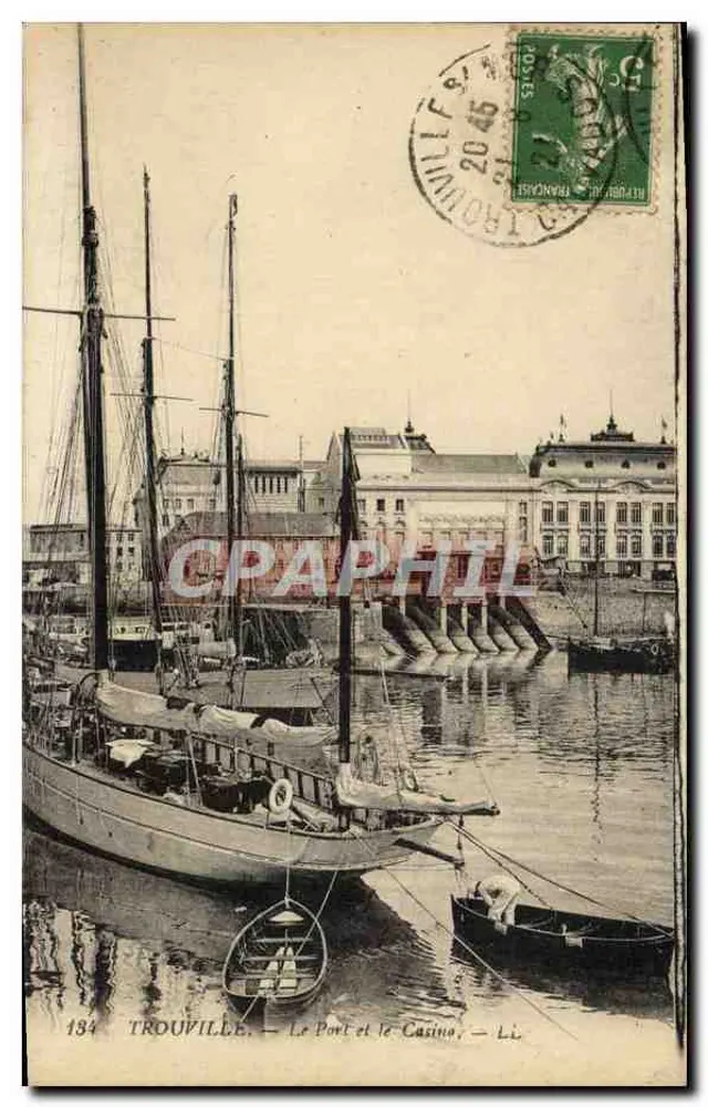 Trouville — Der Hafen und das Casino — Li. — n°134 - Vorderseite