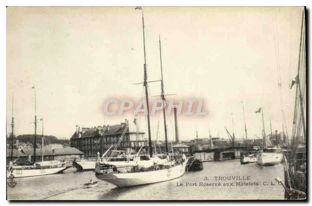 Trouville — Der Hafen für Matrosen reserviert — C. L. C. n°3 - Vorderseite
