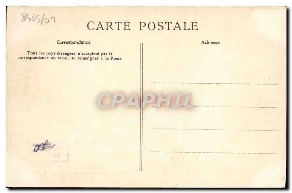 Trouville — Der Hafen für Matrosen reserviert — C. L. C. n°3 - Rückseite