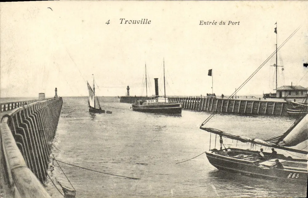 Trouville — Eingang zum Hafen — unbekannter Verleger, Seriennummer 663 - Vorderseite