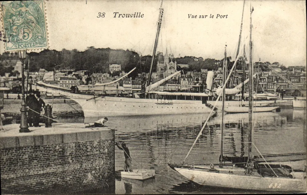 Trouville — Blick auf den Hafen — unbekannter Verlag, Nr. 38 - Vorderseite