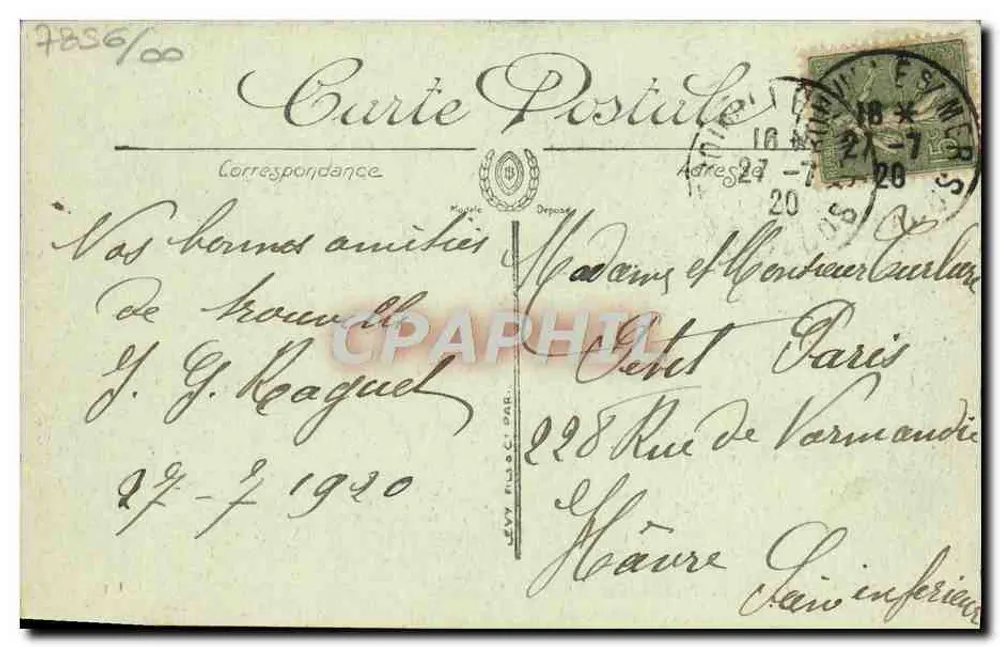 Trouville — O Porto — LL. — N° 38 - Verso