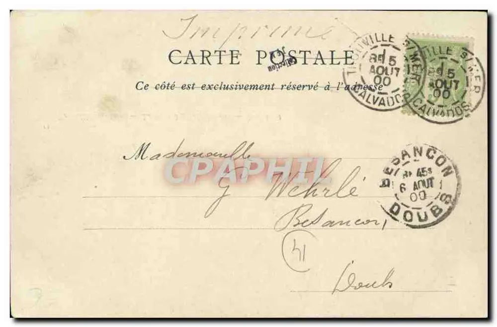 Trouville-sur-Mer — Ansicht des Hafens bei Ebbe — ND Phot - Rückseite