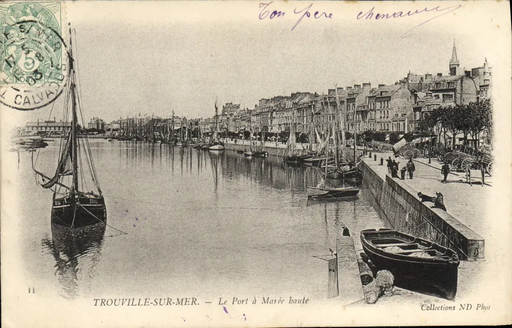 Trouville-sur-Mer — Der Hafen bei Ebbe — Sammlung ND Phot - Vorderseite