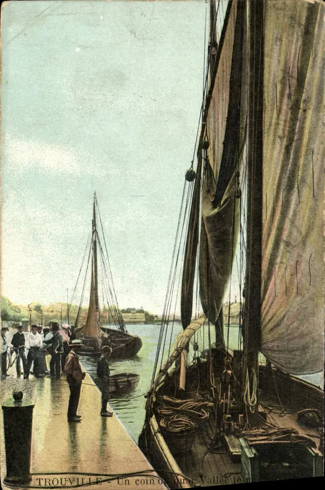 TROUVILLE - Ein Stück des Quais Vallée am Morgen — L.Y. & Ch. - Vorderseite