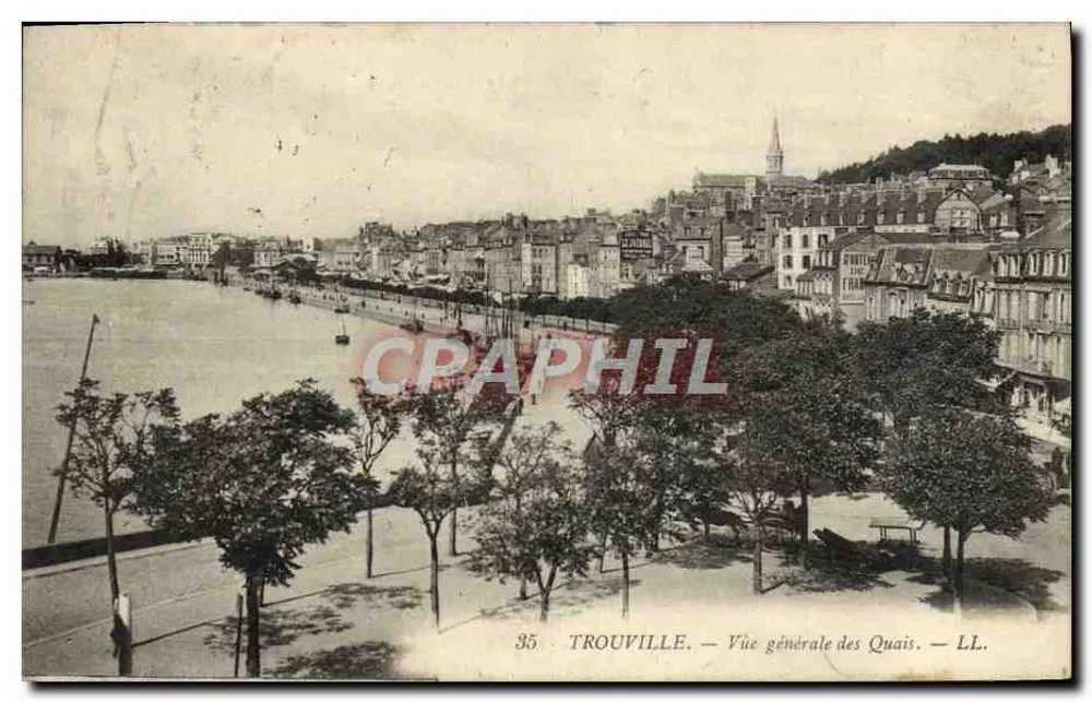 Trouville — Allgemeiner Blick auf die Kai — LL. - Vorderseite
