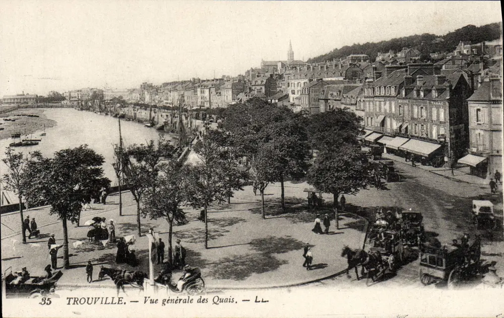 Trouville — Allgemeiner Blick auf die Quais — LL — Nr. 35 - Vorderseite
