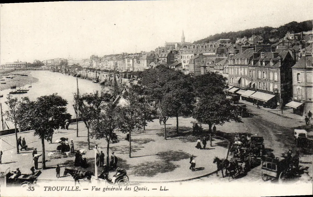 Trouville — Allgemeiner Blick auf die Quais — LL — n°35 - Vorderseite
