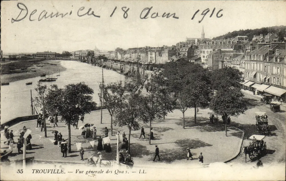 Trouville — Allgemeiner Blick auf die Kais — I.L. - Vorderseite