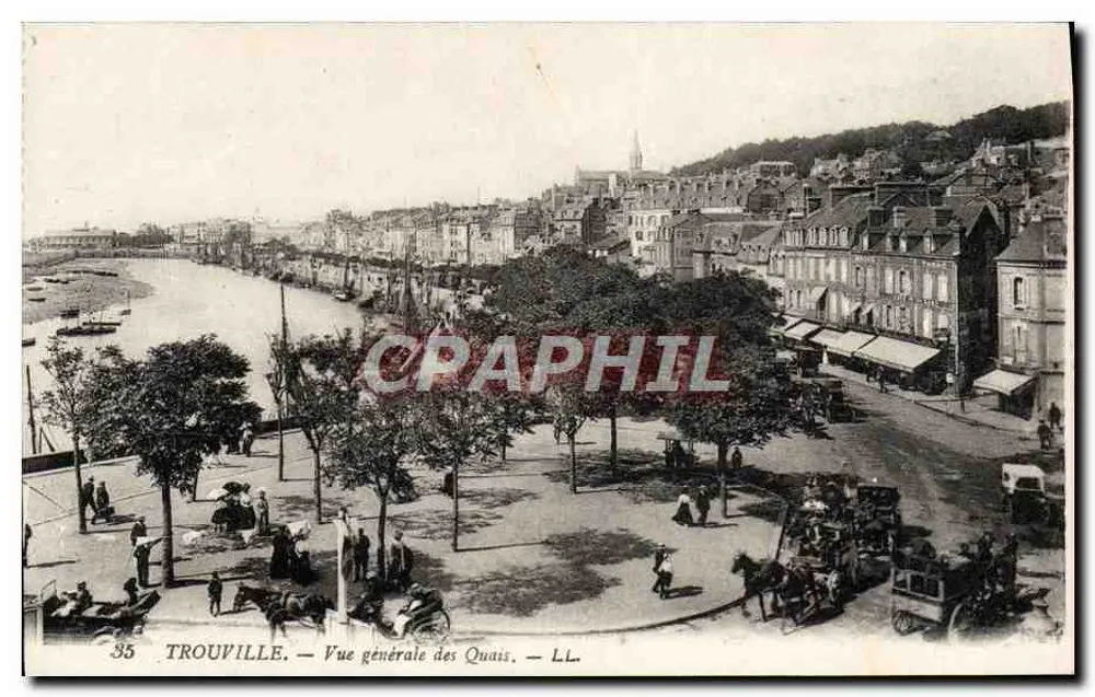Trouville — Allgemeiner Blick auf die Kai — LL, n°35 - Vorderseite