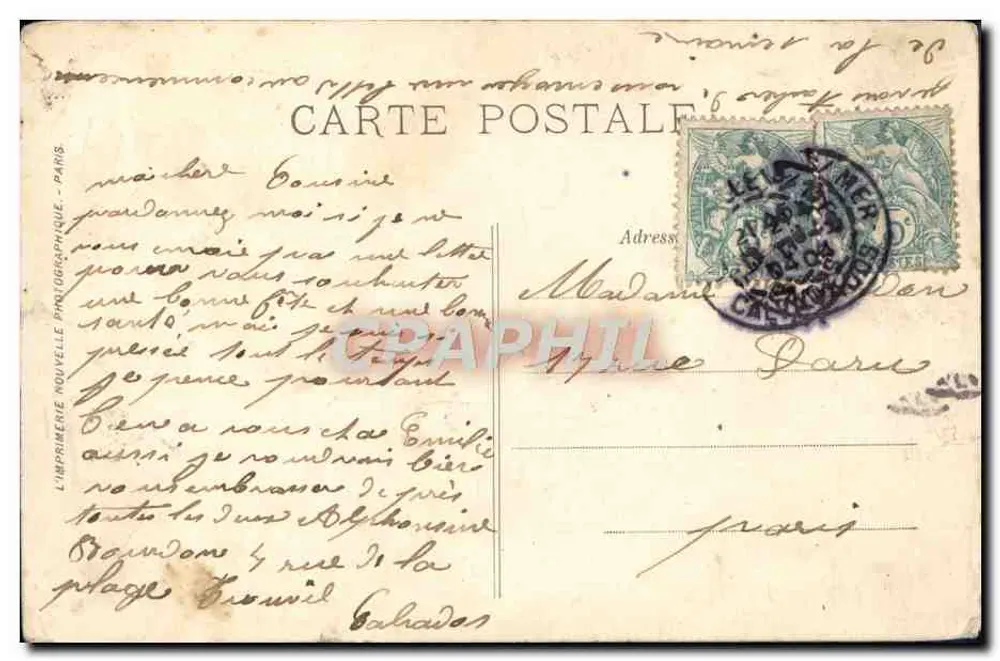 Trouville — A Rua de Paris — LL. - Verso