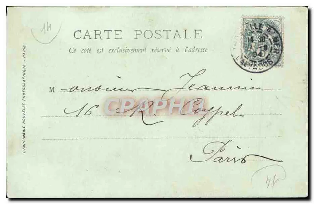 Trouville — A Rue de Paris — LL. — n°27 - Verso
