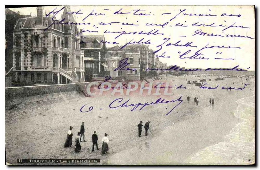 TROUVILLE - As vilas e chalés — C. Chappellier, n°17 - Frente