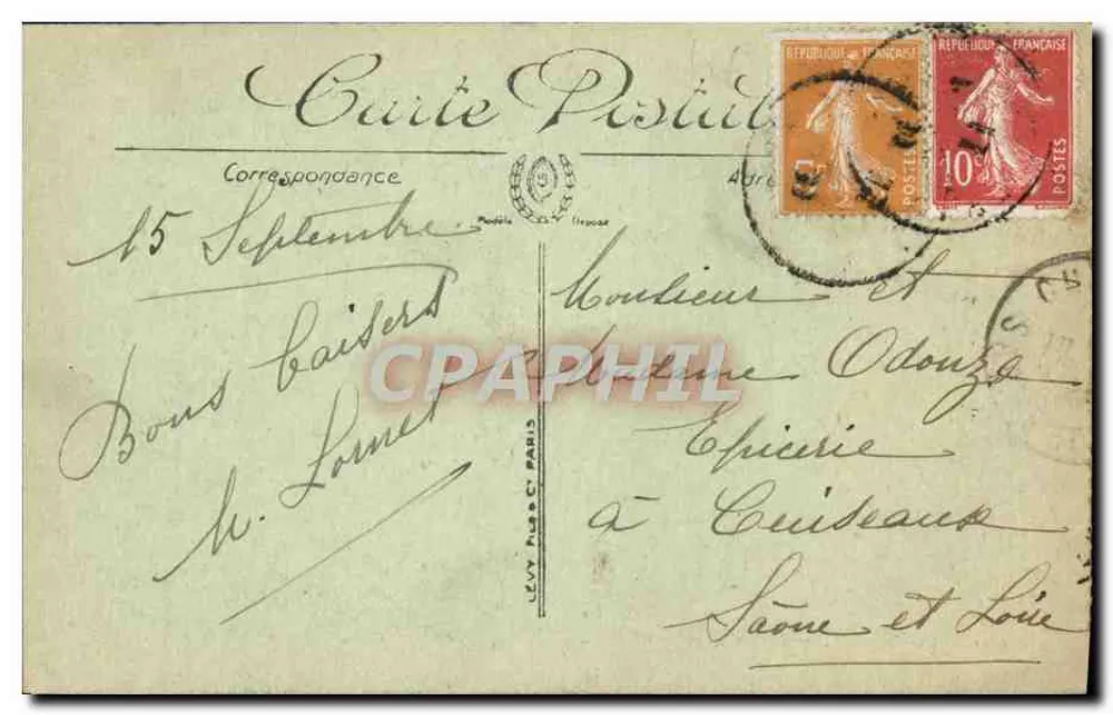 Trouville — Die Villen und die Strandpromenade — L.L. - Rückseite
