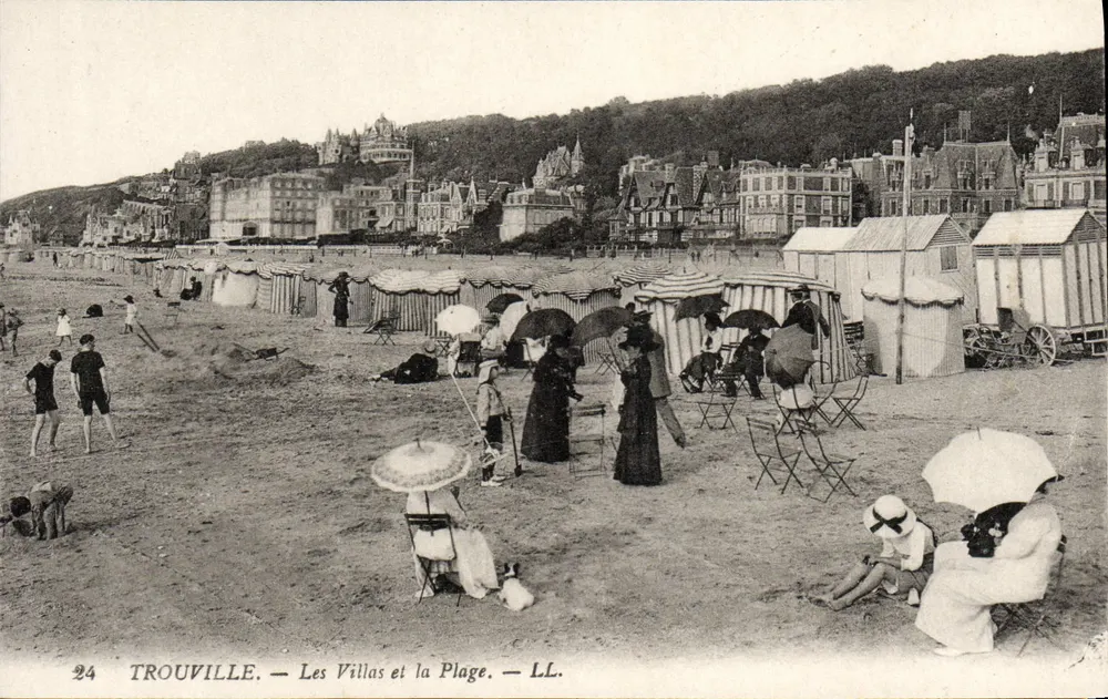 Trouville — Die Villen und die Strandpromenade — LL. — n°24 - Vorderseite