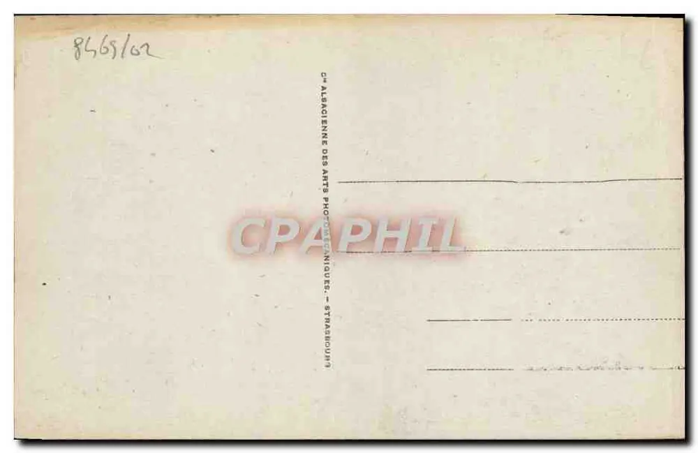 Trouville - Vista geral — C° Albacienne des Arts Photographiques, Strasbourg - Verso